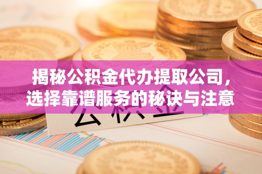 社头揭秘公积金代办提取公司，选择靠谱服务的秘诀与注意事项