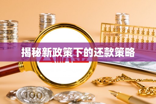 社头揭秘新政策下的还款策略